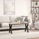 vidaXL Y-Frame Black Soffbord 30x90cm