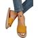 Shein Fashion Solid Color Flat Slippers With Simple Ribbed Straps