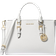 Michael Kors Sally Medium 2-in-1 Saffiano Leather & Logo Handbag - Optic White/Brown