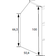 VCM Dacho Clothes Rack White Væghylde 90cm