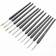 1Round Pointed Tip Artist Paint Brush Set Nylon Hair Watercolor Acrylic Oil Painting Brushes 11pcs