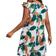 Shein Plus Tropical Print Ruffle Trim Summer Dress