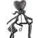 Casablanca Moderne Design Sculpture Couple With Heart Balloon and Saying Charm Love Brown Dekorationsfigur 22.5cm