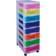 Really Useful Boxes 8-Drawer Tower Clear/Rainbow Storage Box 8pcs