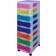 Really Useful Boxes 8-Drawer Tower Clear/Rainbow Storage Box 8pcs