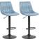 Homcom Adjustable Blue/Black Bar Stool 110cm 2pcs