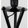 MiniSun Modern Gloss Black Floor Lamp 148cm