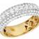 Jewelry Unlimited Genuine Solitaire Wedding Band Ring - Gold/Transparent