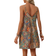Shein Women's Bohemian Style Printed Wrap Dress With V-Neck, Open Back And Tassel Hem For Music Festivals