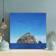 Highland Dunes Rock Formation on Sea Under Sky During Daytime Gray/Blue Framed Art 12x12"