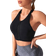 Shein Seamless Zip Up Racerback Sports Bra