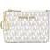 Michael Kors Jet Set Travel Small Signature Logo Coin Purse - Vanilla