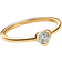 Pandora Talisman Lab-Grown Heart Ring - Gold/Diamond