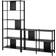 IKEA JÄTTESTA Black Hyllsystem 200x195cm