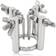 Black Label 4-Way Urethral Stretcher Silver