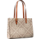 Tory Burch T Monogram Contrast Embossed Tote Small - Longan/New Cream