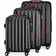 Monzana Maletas Rigidas 3 Pzas 36L 68L 89L Negro