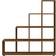 vidaXL Staircase Brown Oak Bogreol 142cm