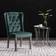 vidaXL Dining Room Dark Green Kitchen Chair 108.5cm 4pcs