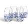 Spode Blue Italian Stemless Drinking Glass 19fl oz 4pcs