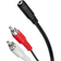 Goobay 3.5mm - 2RCA F-M 1.4m