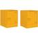 vidaXL Nightstand Mustard Yellow Sengebord 34.5x39cm 2stk