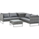 OutSunny 860-114 Outdoor Lounge Set, 2 Table incl. 2 Sofas