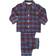 Mini Vanilla Kid's Traditional Check Pyjama Set - Blue/Red