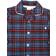 Mini Vanilla Kid's Traditional Check Pyjama Set - Blue/Red