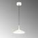 Schöner Wohnen Single LED Sand White Matt Pendant Lamp 45cm