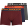 Jack & Jones Trunks 3-pack - Red/Burgundy