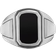 David Yurman Deco Signet Ring - Silver/Onyx