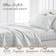 Linen Market Ultra-Soft & Cooling Bed Sheet White, Blue (259.1x228.6cm)