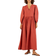 Great Plains Crisp Scallop Edge Maxi Dress - Terracotta