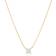 Sif Jakobs Ellera Quadrato Necklace - Gold/Transparent