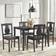 Simple Living Landry Black Dining Set 27.6x44.6" 5