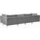 Beliani Left Hand Modular L-Shaped Grey Soffa 300cm 5-sits