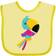 Inktastic Colorful Parrot Cute Parrot Tropical Parrot Baby Bib