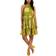 Taylor Petites Womens Metallic Sheath Dress - Basil/Gold