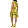 Taylor Petites Womens Metallic Sheath Dress - Basil/Gold