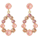 Caroline Svedbom Mini Delia Earrings - Gold/Pink