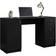 Madesa Modern Black Writing Desk 17.7x53.5"