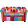 vidaXL Chesterfield Multicolor Soffa 145.5cm 2-sits