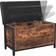Vasagle Artificial Leather Rustic Brown Opbevaringsbænk 80x50cm