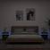 vidaXL Nightstand with LED Brown Oak