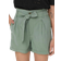 Only Regular Fit High Waist Shorts - Groen/Lily Pad