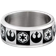 Star Wars Empire/Rebel Alliance Ring - Silver/Black