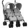 vidaXL Carrito Para Gemelos de Acero Gris