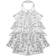 TiaoBug Shiny Sequins Dance Dress - Silver