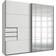 WIMEX Saigon White,Abs.Mirror Wardrobe 225x210cm
